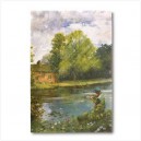 Peaceful River- Canvas Print on wood frame.