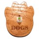 I love dogs paw print magnet
